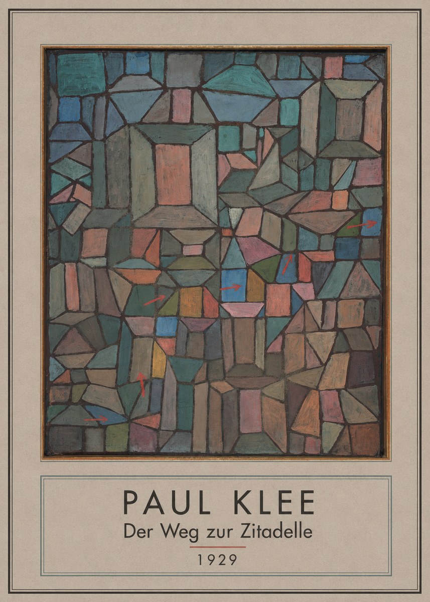 Paul Klee Der Weg Zur Zitadelle No3 - Affiche
