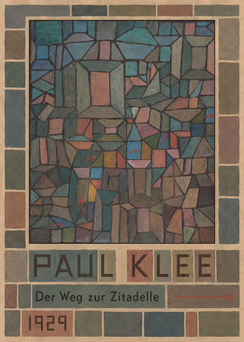 Paul Klee Der Weg Zur Zitadelle No5 - Affiche