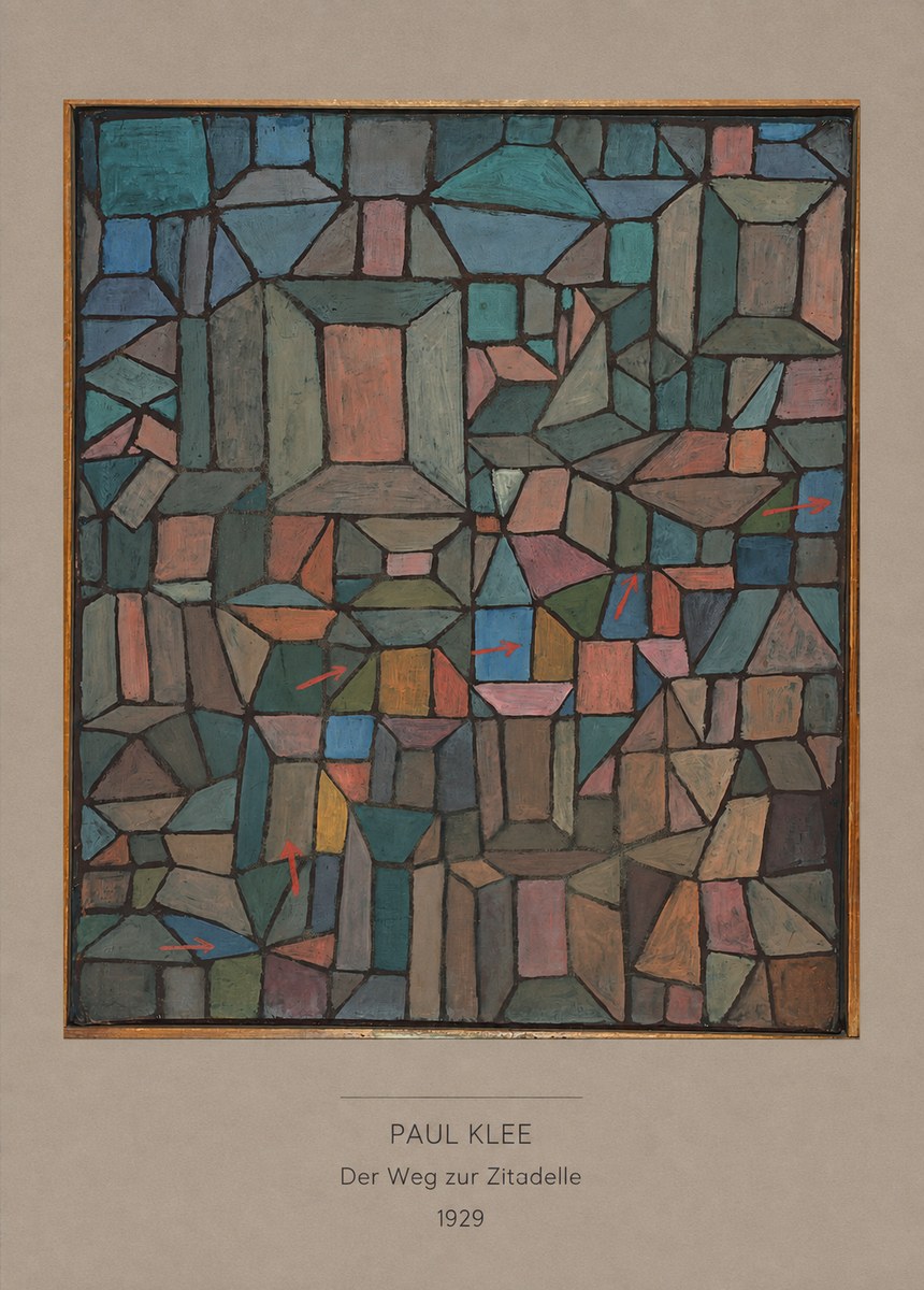 Paul Klee Der Weg Zur Zitadelle No6 - Affiche