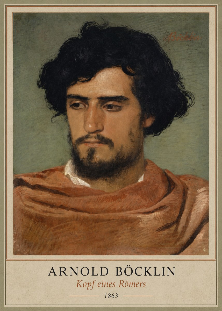 Arnold Böcklin Kopf Eines Römers No1 - Affiche
