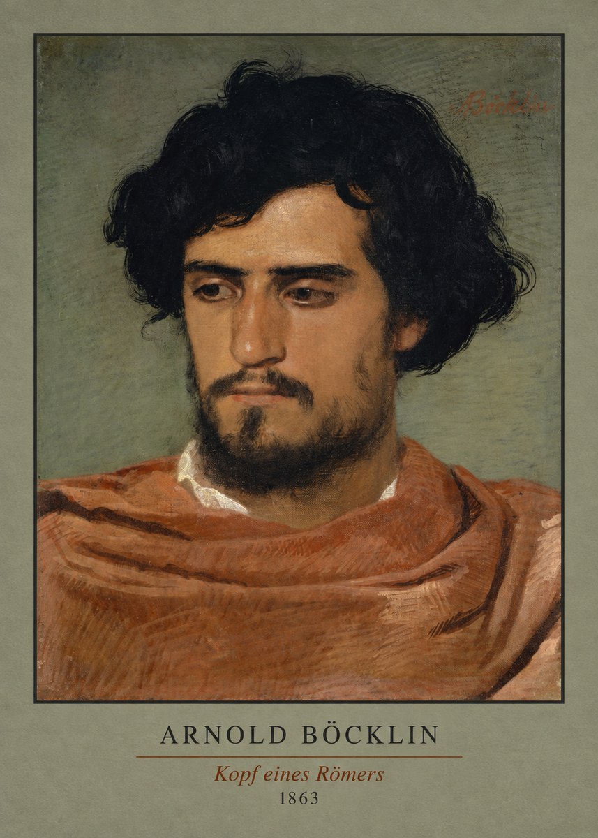 Arnold Böcklin Kopf Eines Römers No3 - Affiche