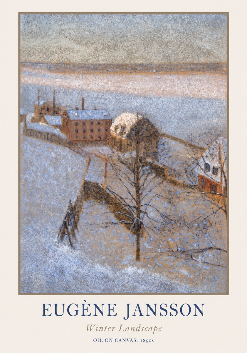 Eugène Jansson Winter Landscape No1 - Affiche