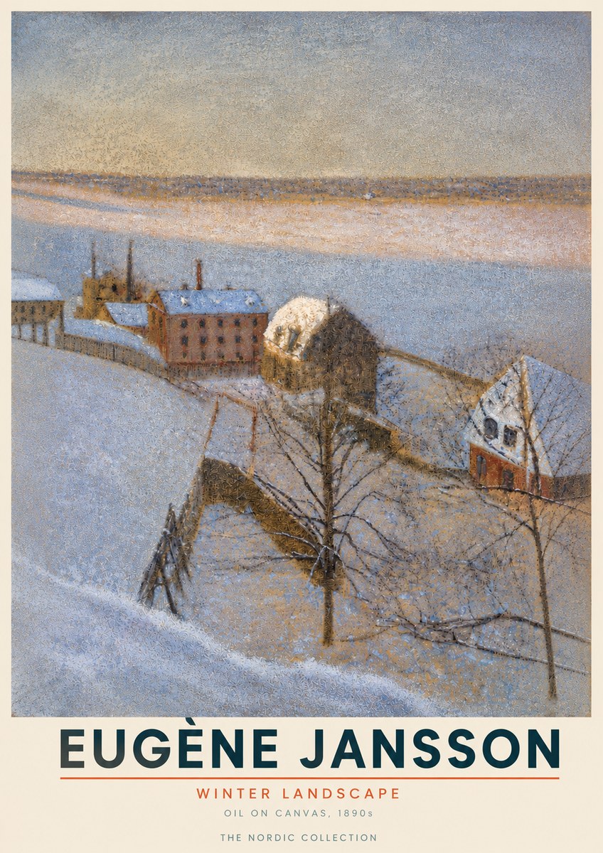 Eugène Jansson Winter Landscape No4 - Affiche