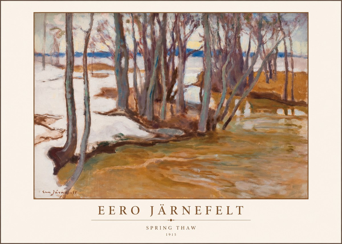Eero Järnefelt Spring Thaw No1 - Affiche
