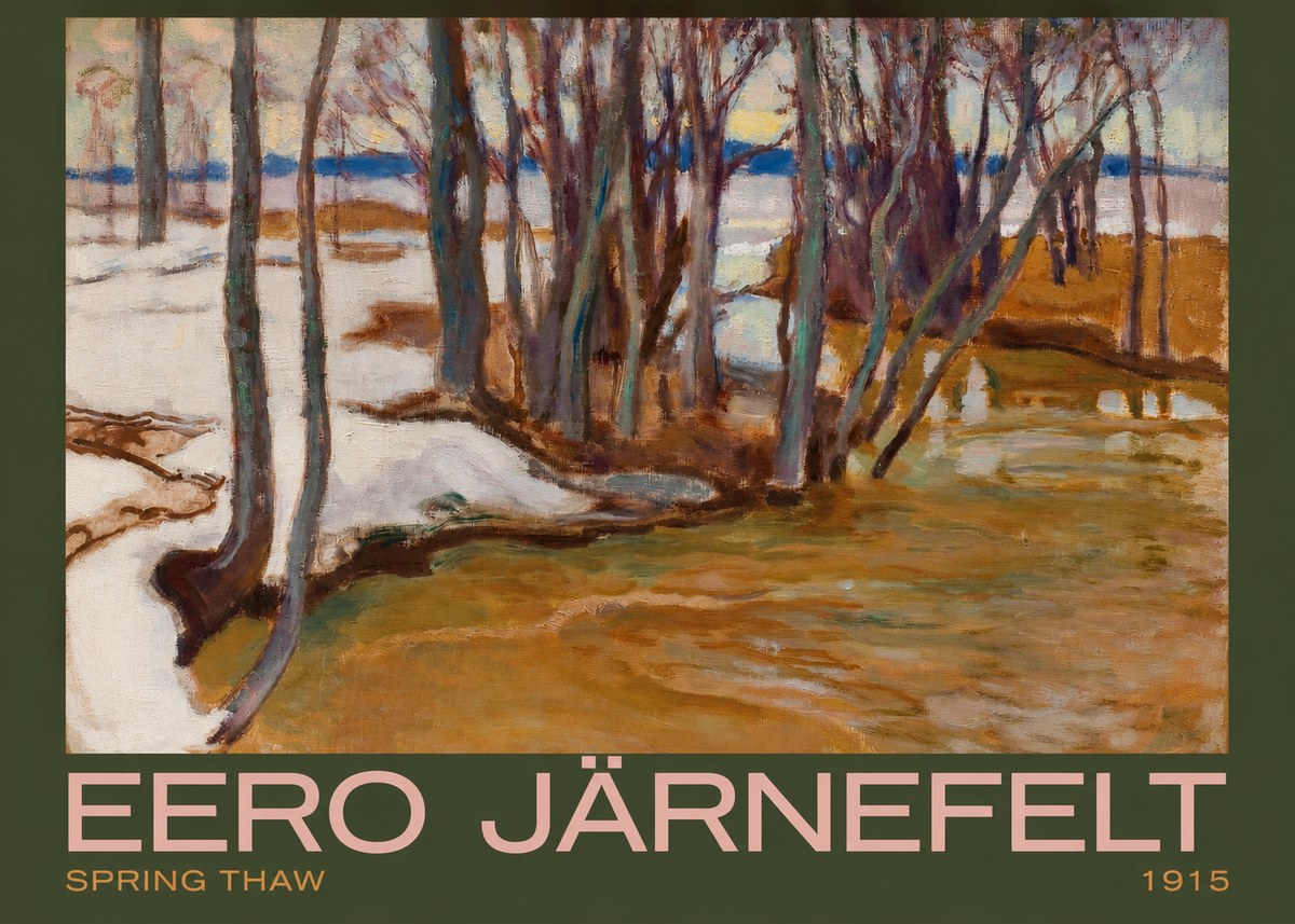 Eero Järnefelt Spring Thaw No2 - Affiche