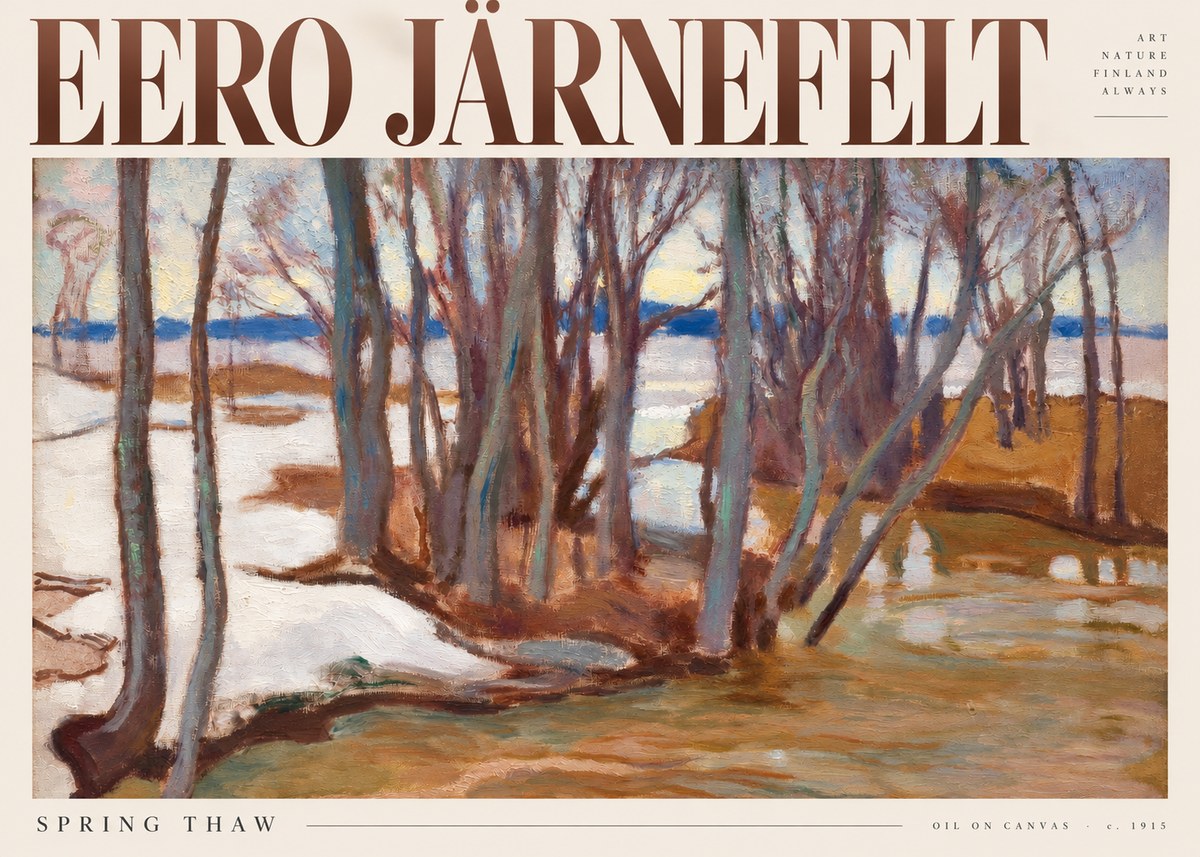 Eero Järnefelt Spring Thaw No5 - Affiche