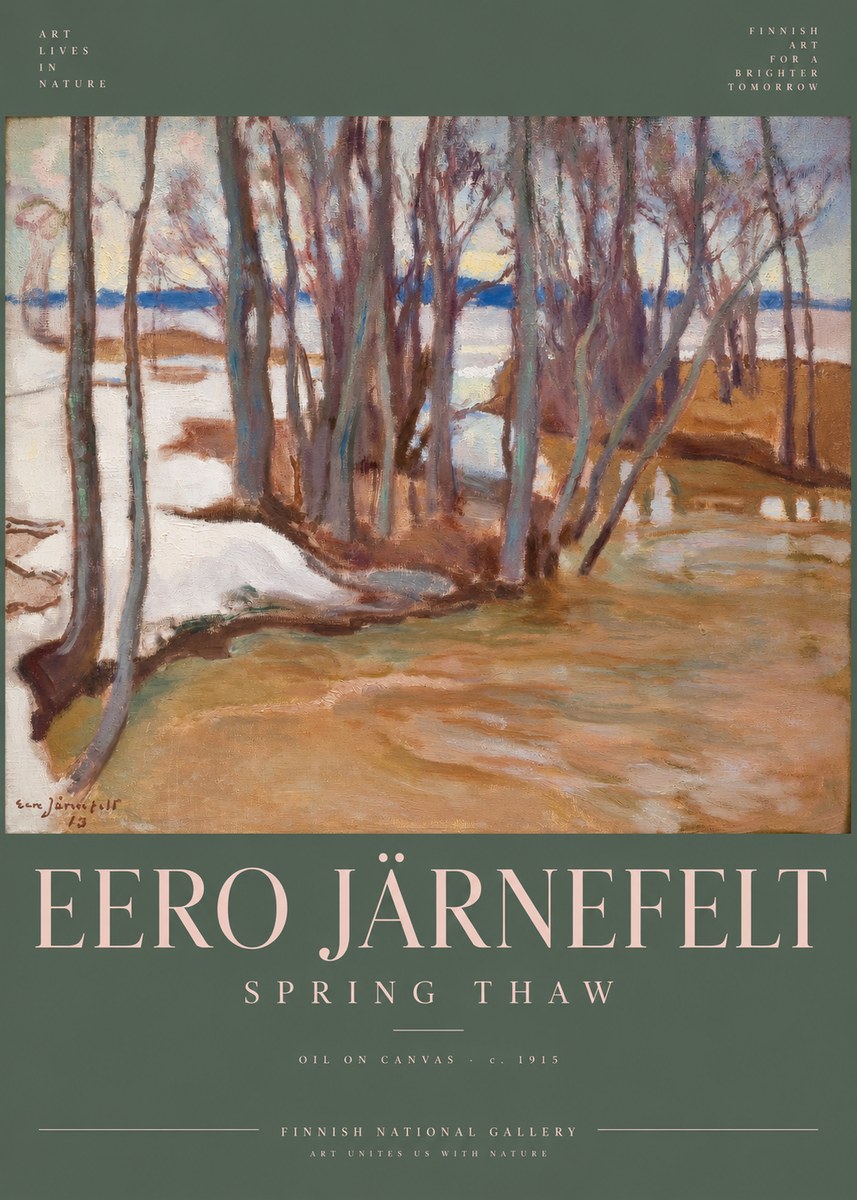 Eero Järnefelt Spring Thaw No6 - Affiche