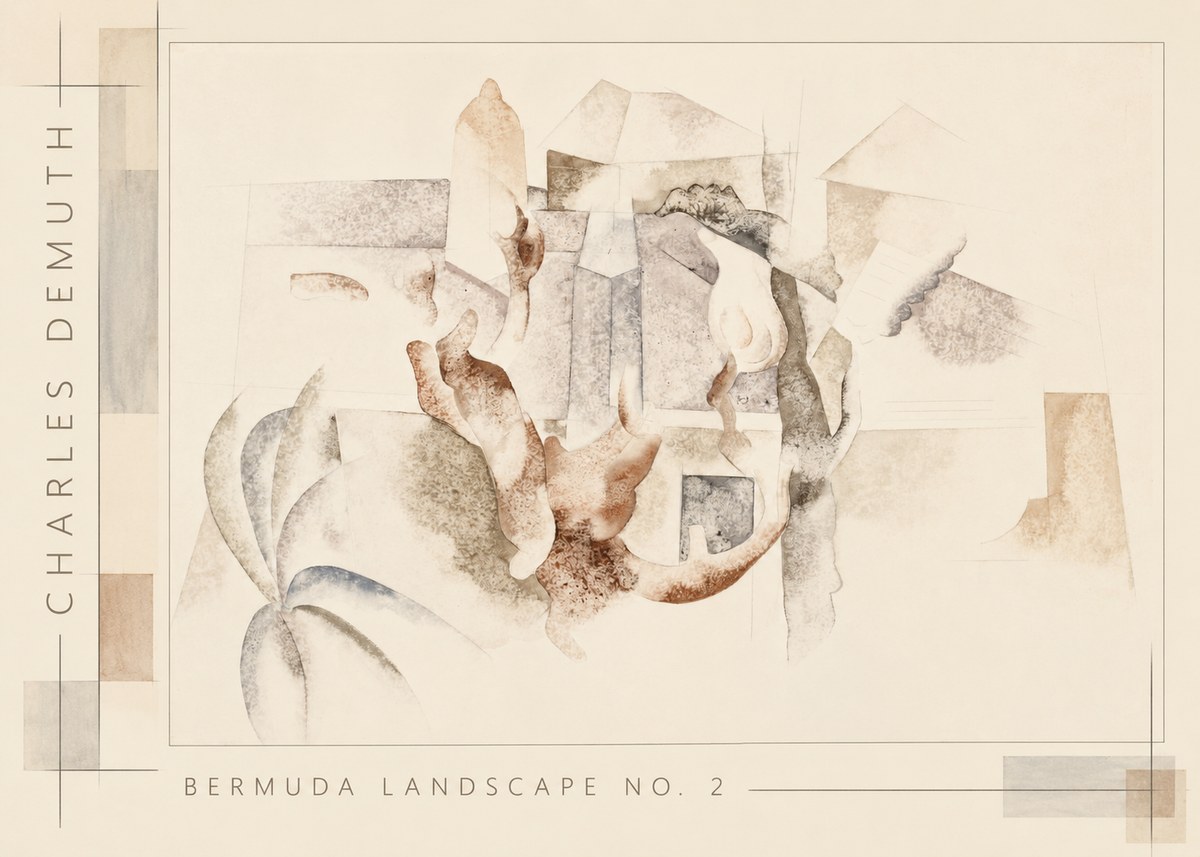 Charles Demuth Bermuda Landscape No. 2 No2 - Affiche