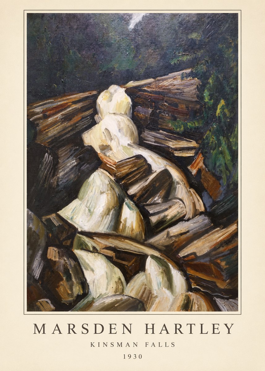 Marsden Hartley Kinsman Falls No3 - Affiche