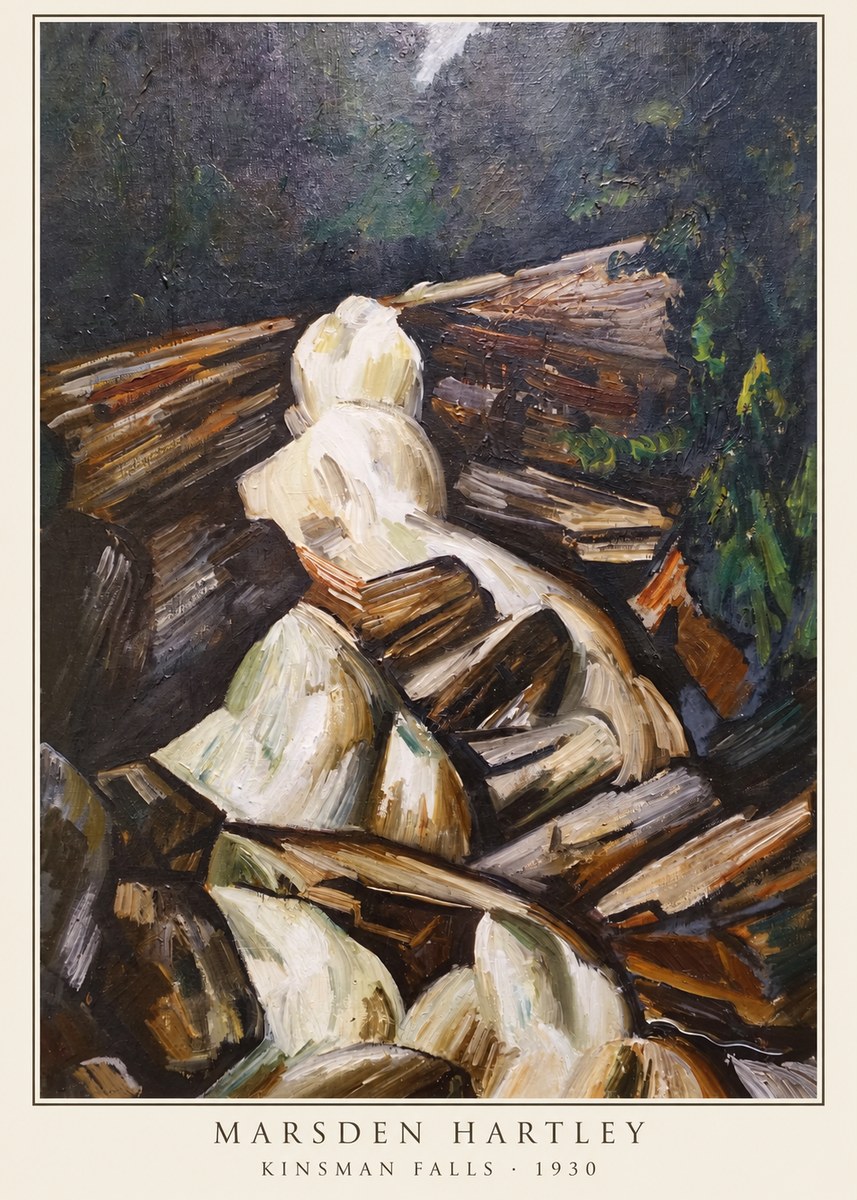 Marsden Hartley Kinsman Falls No6 - Affiche
