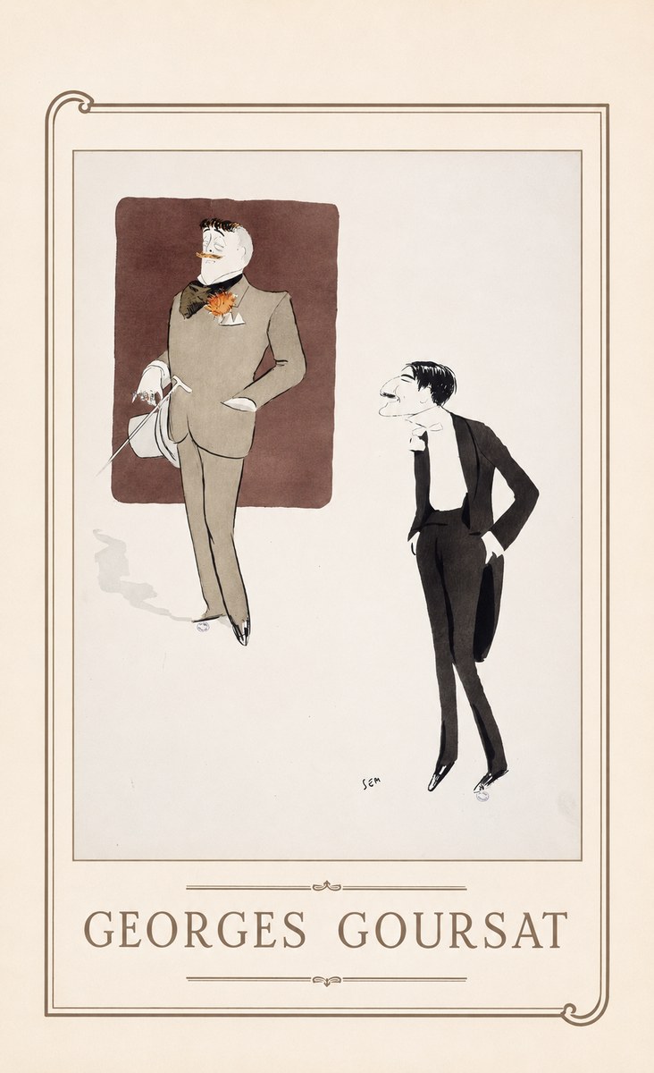 Georges Goursat High Society Caricature No1 - Affiche