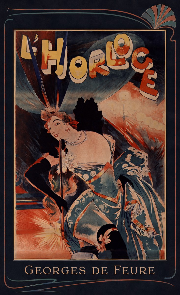 Georges de Feure L'horloge III No6 - Affiche