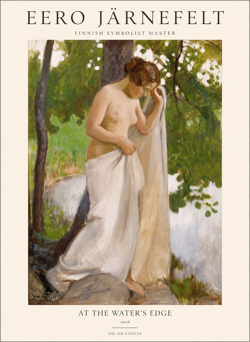 Eero Järnefelt At the Water's Edge No1 - Affiche