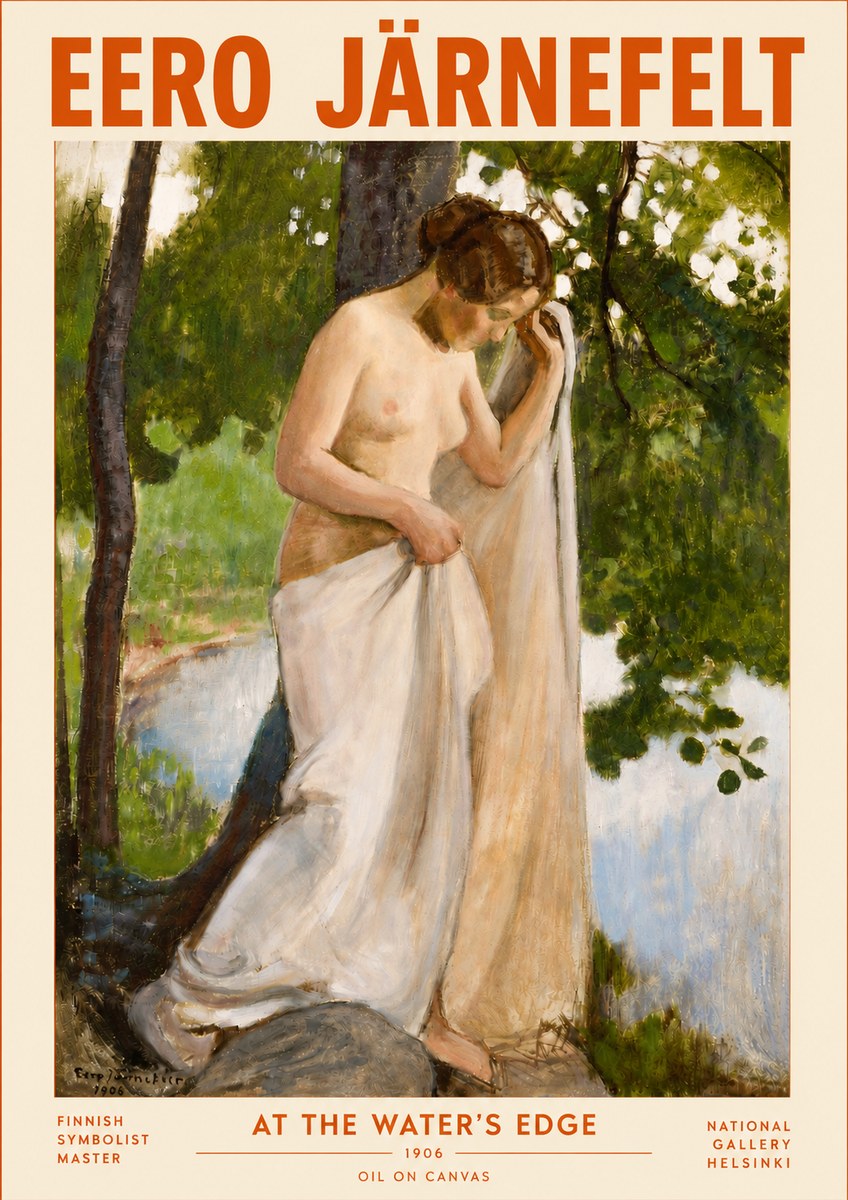 Eero Järnefelt At the Water's Edge No4 - Affiche