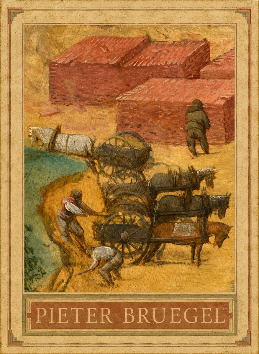 Pieter Bruegel The Brickmakers No1 - Affiche