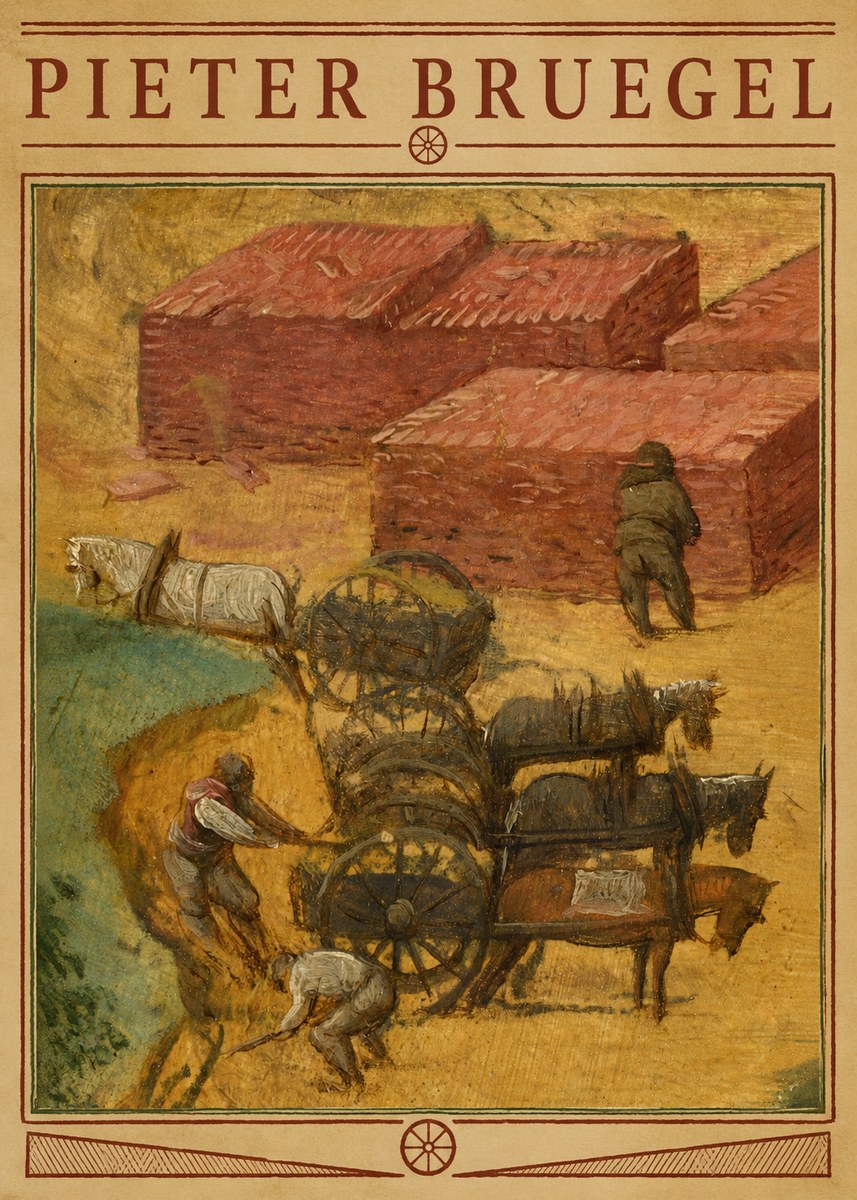 Pieter Bruegel The Brickmakers No3 - Affiche