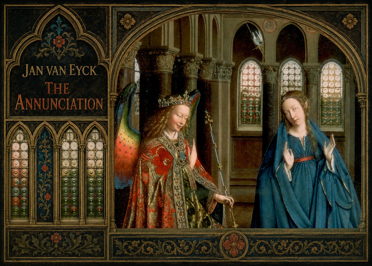 Jan van Eyck The Annunciation II No2 - Affiche