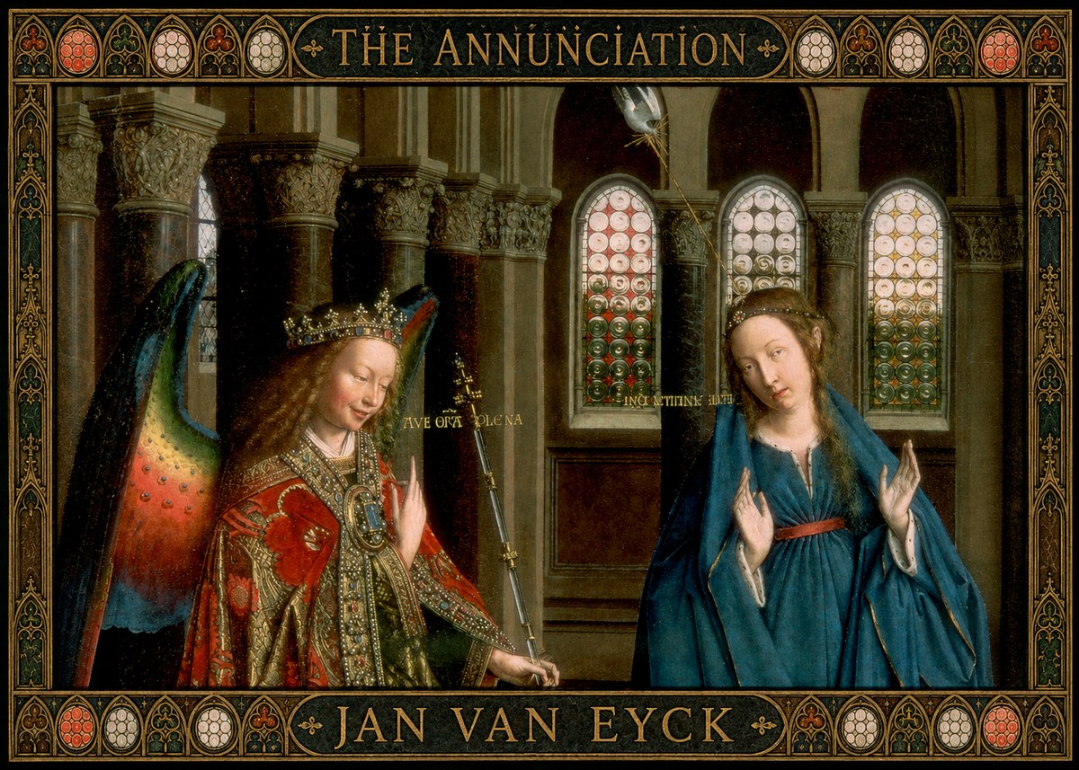 Jan van Eyck The Annunciation II No6 - Affiche