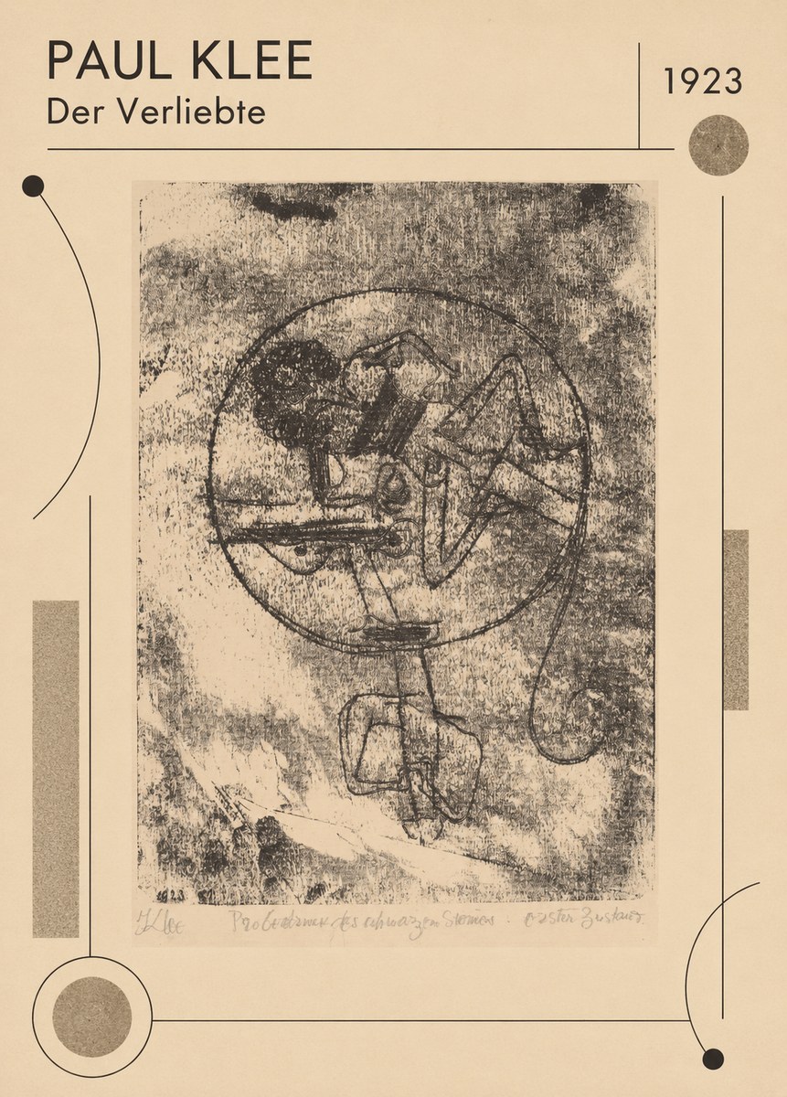 Paul Klee Der Verliebte III No1 - Affiche