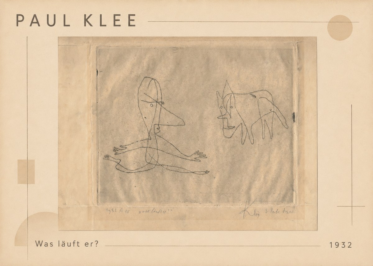 Paul Klee Was Läuft Er? No1 - Affiche