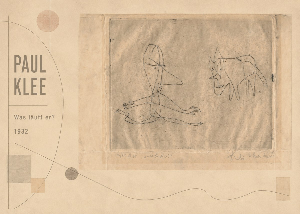 Paul Klee Was Läuft Er? No2 - Affiche