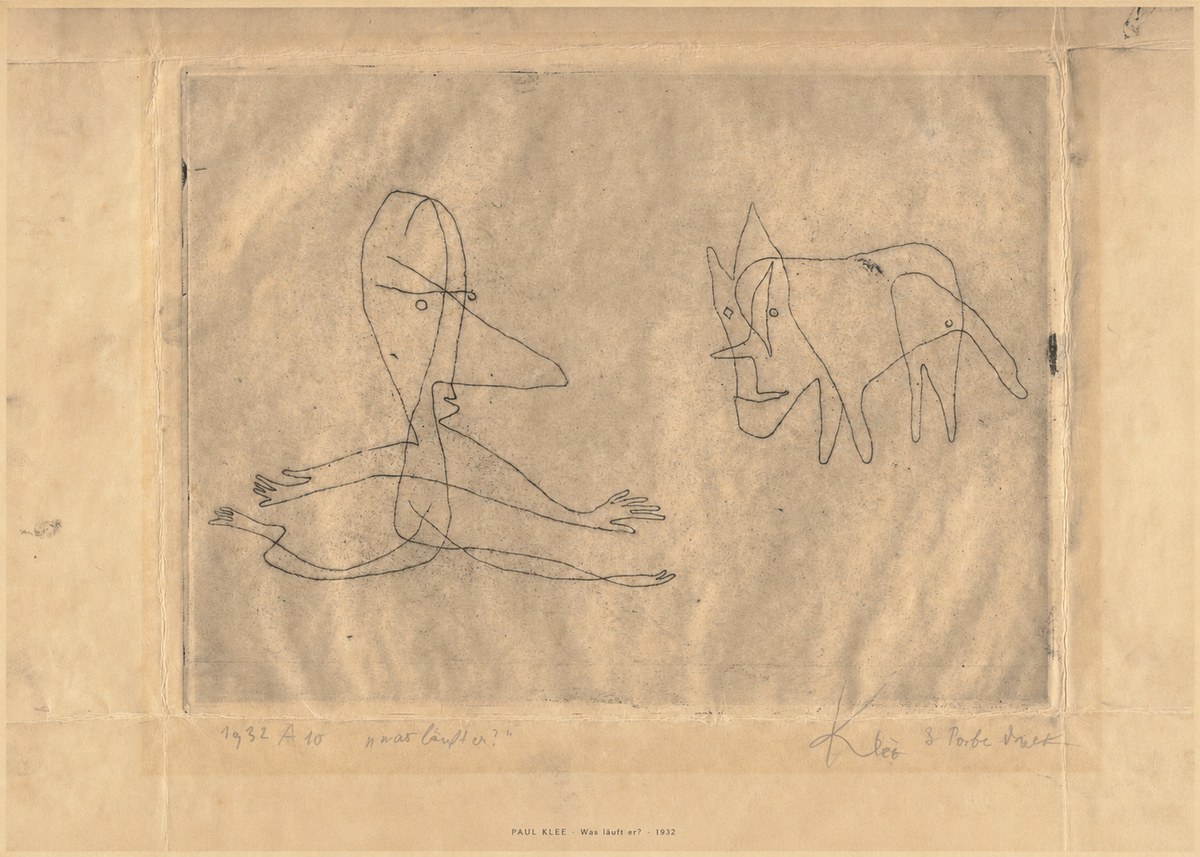 Paul Klee Was Läuft Er? No6 - Affiche