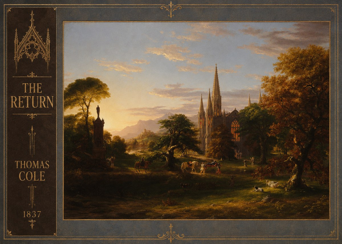 Thomas Cole The Return III No2 - Affiche
