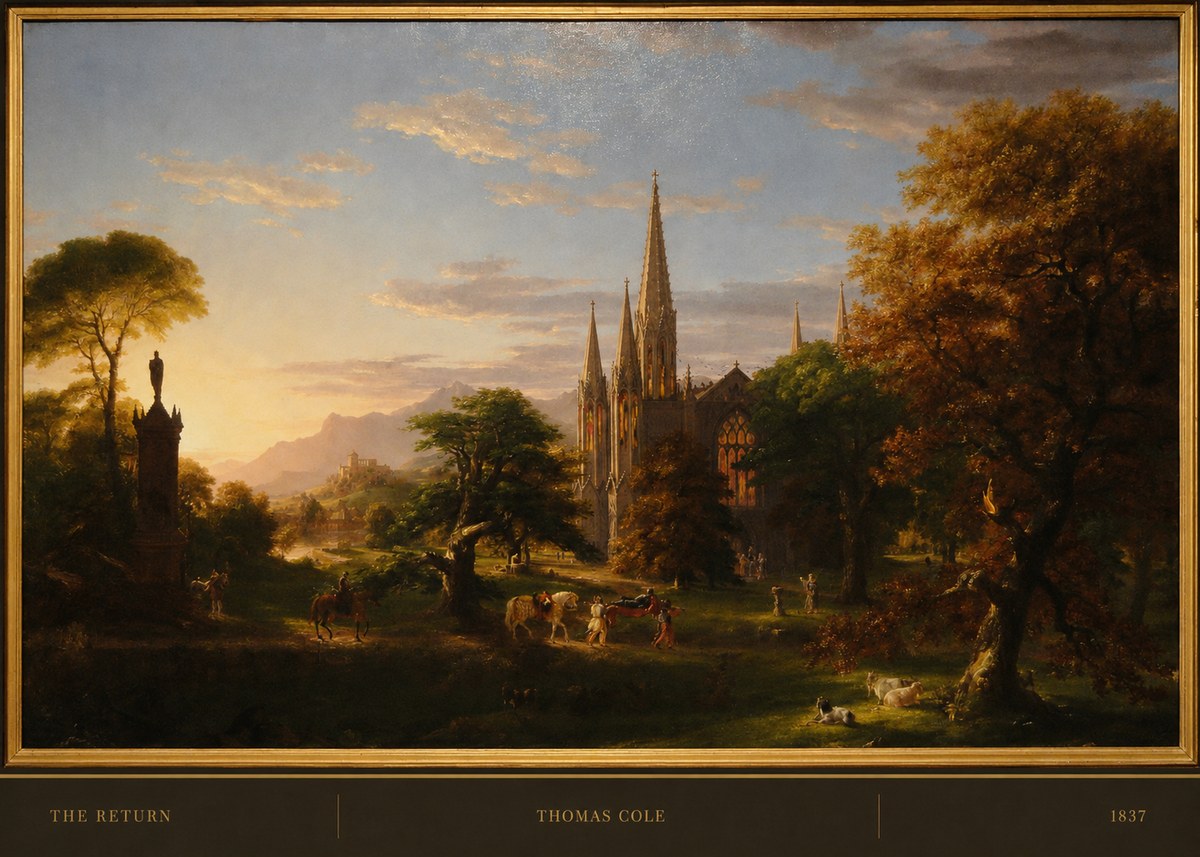 Thomas Cole The Return III No6 - Affiche