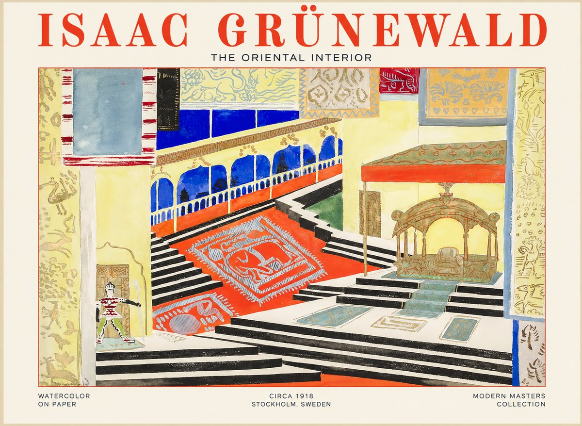 Isaac Grünewald The Oriental Interior No1 - Affiche