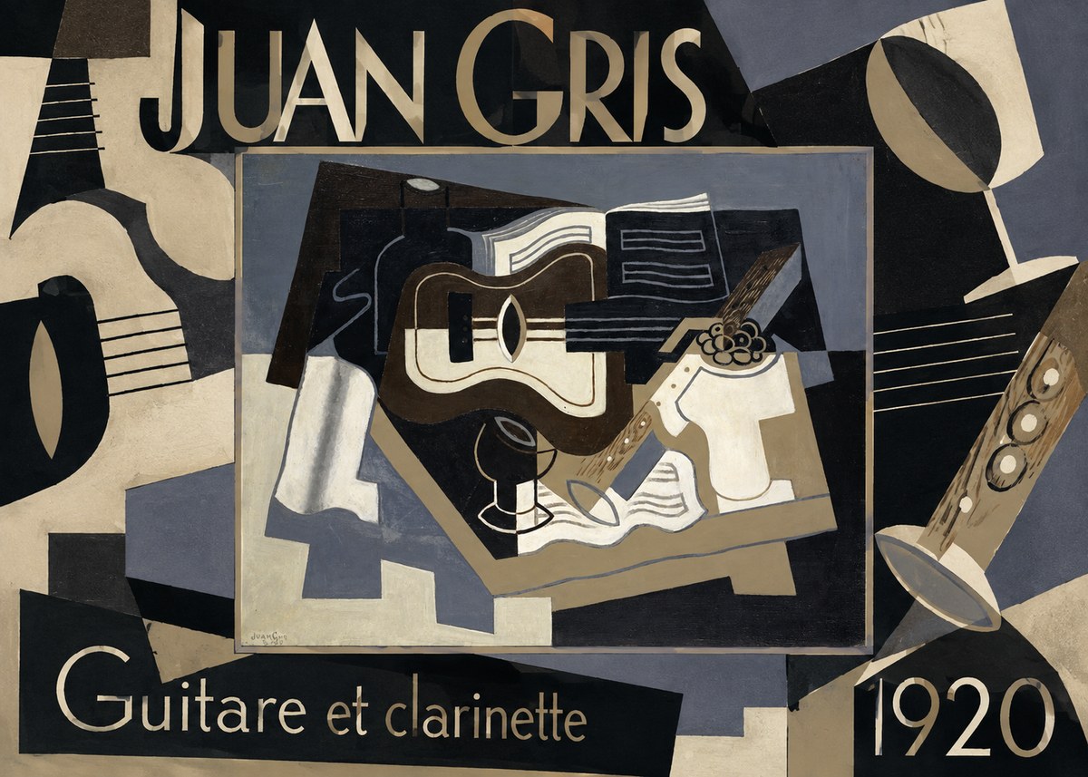 Juan Gris Guitare Et Clarinette No6 - Affiche