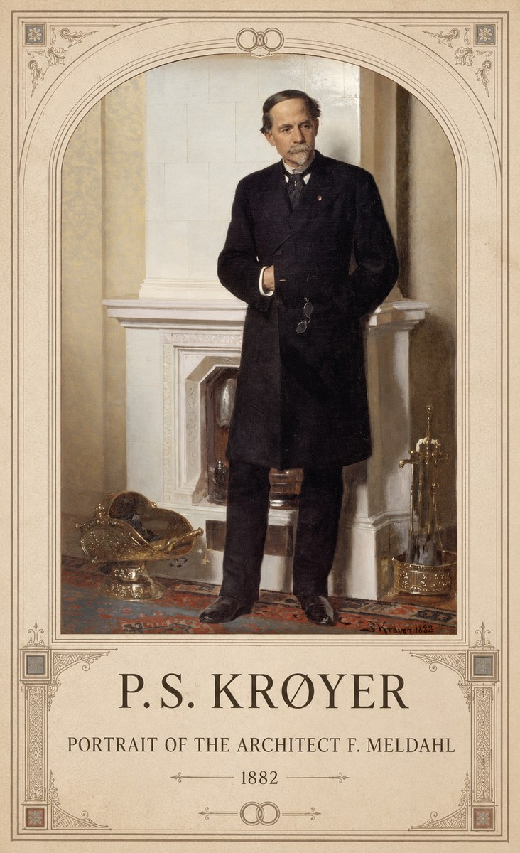 P.S. Krøyer Portrait of the Architect F. Meldalh No5 - Affiche
