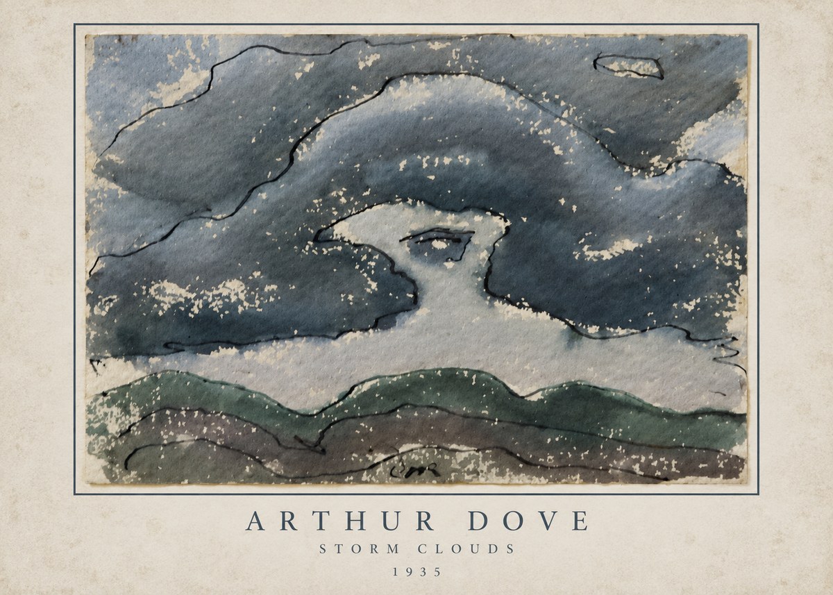 Arthur Dove Storm Clouds No3 - Affiche