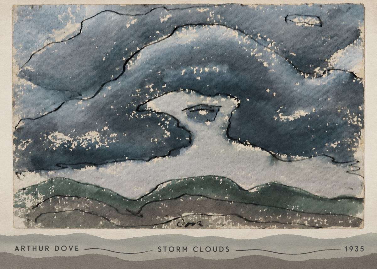 Arthur Dove Storm Clouds No6 - Affiche