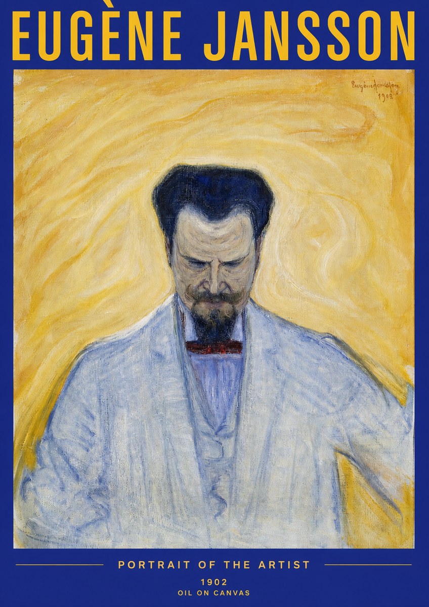 Eugène Jansson Portrait of the Artist II No2 - Affiche