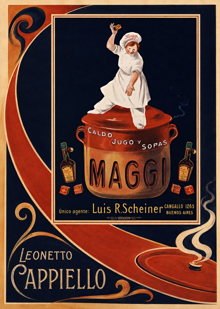 Leonetto Cappiello Maggi No3 - Affiche