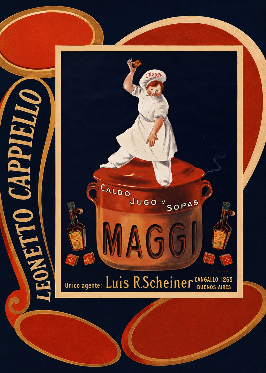 Leonetto Cappiello Maggi No4 - Affiche