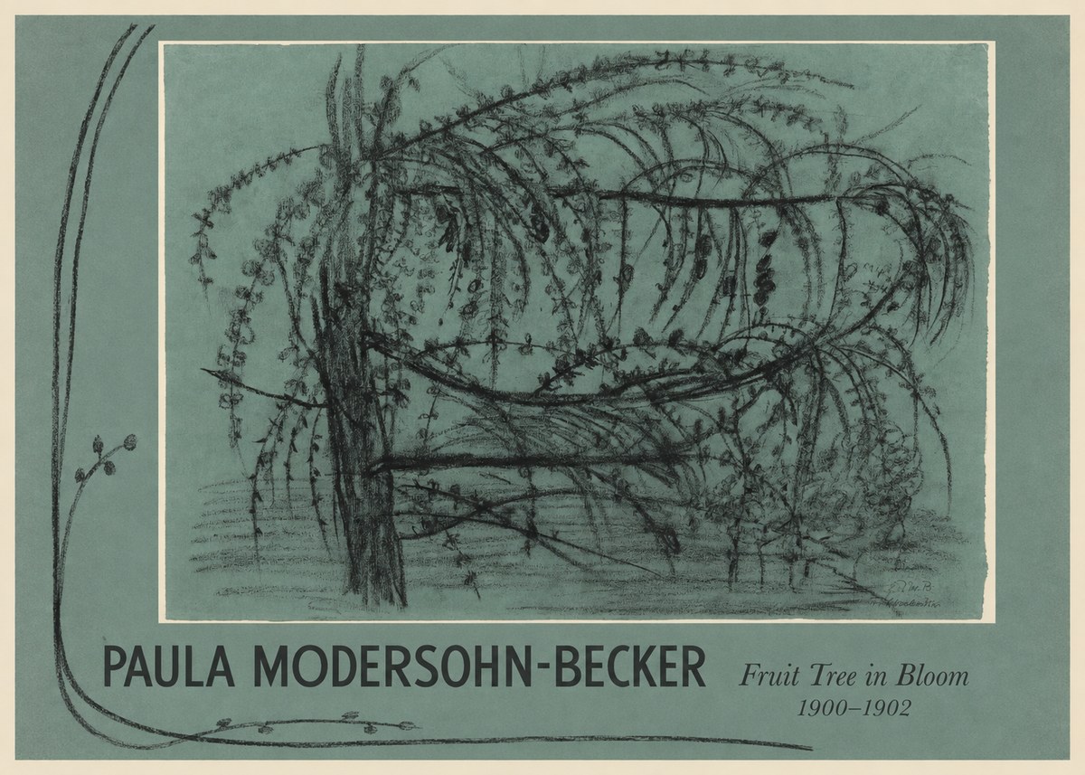 Paula Modersohn-Becker Fruit Tree in Bloom No1 - Affiche