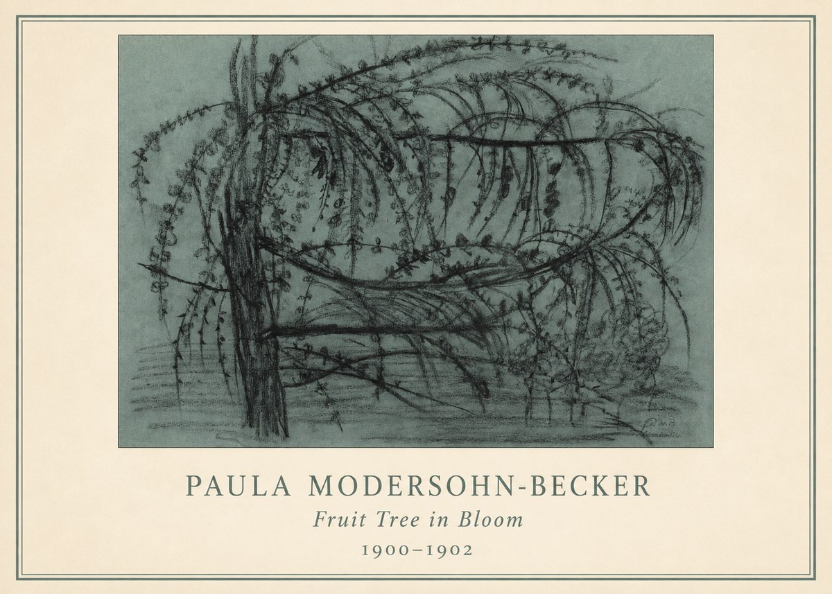 Paula Modersohn-Becker Fruit Tree in Bloom No3 - Affiche