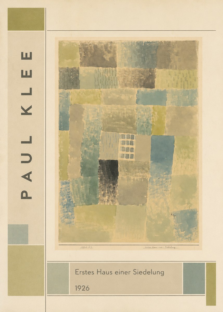 Paul Klee Erstes Haus Einer Siedelung No2 - Affiche
