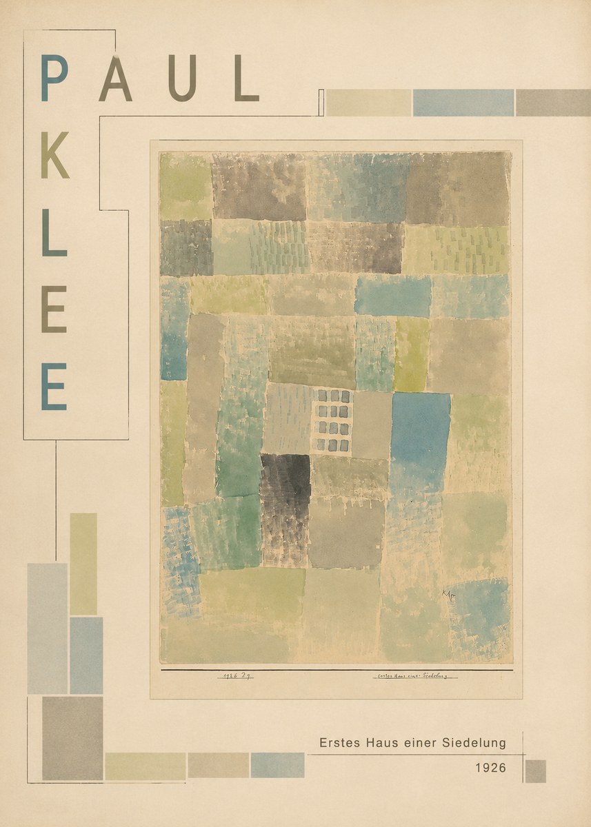 Paul Klee Erstes Haus Einer Siedelung No3 - Affiche