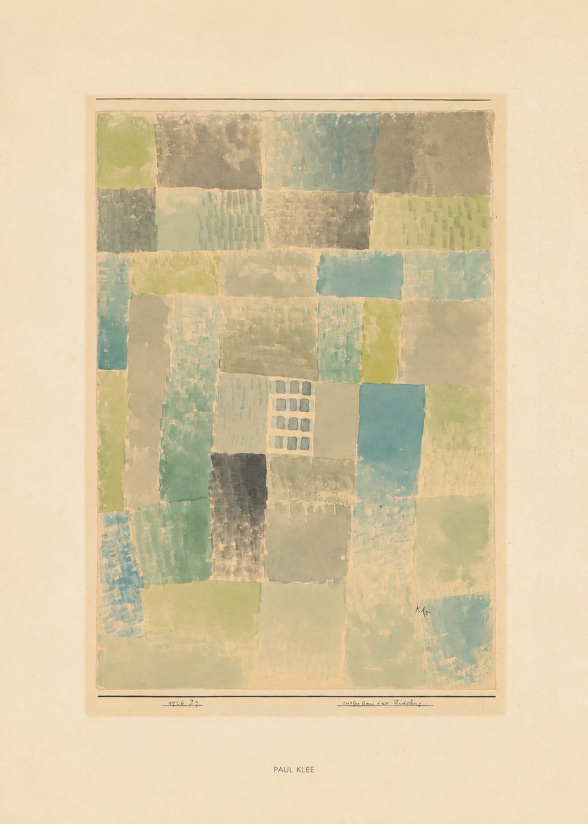 Paul Klee Erstes Haus Einer Siedelung No6 - Affiche