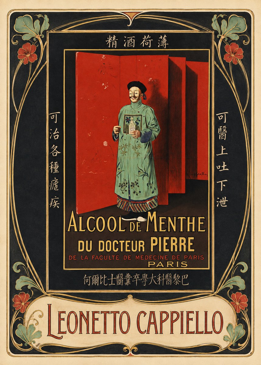 Leonetto Cappiello Alcool De Menthe Du Docteur Pierre No3 - Affiche