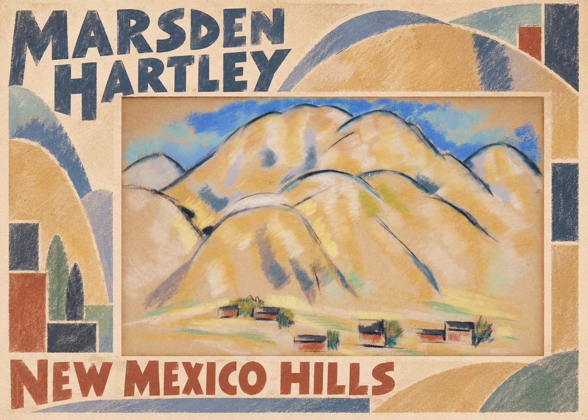 Marsden Hartley New Mexico Hills No6 - Affiche