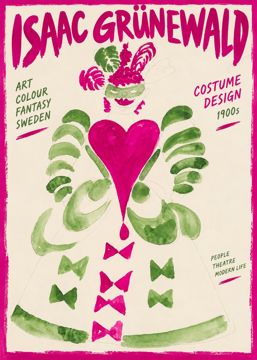 Isaac Grünewald Costume Design XVI No2 - Affiche