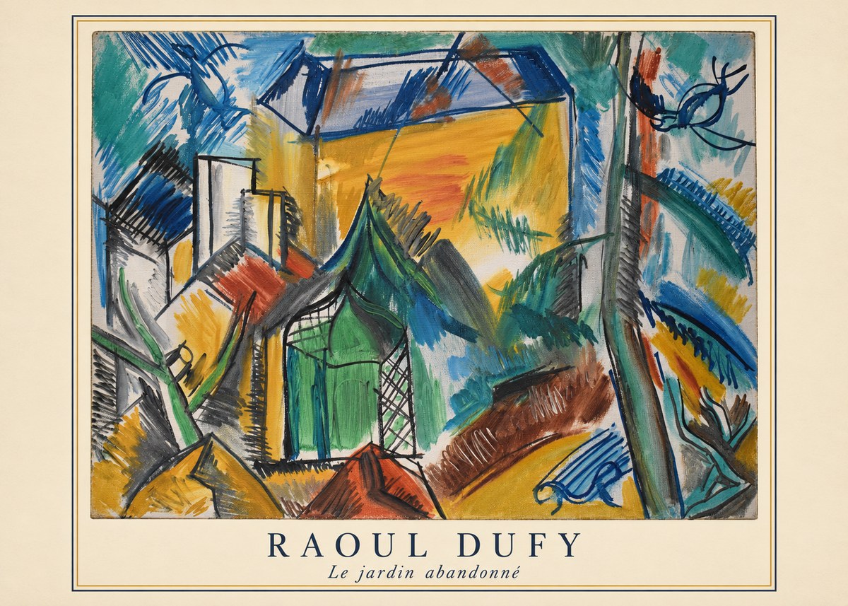 Raoul Dufy Le Jardin Abandonné No5 - Affiche