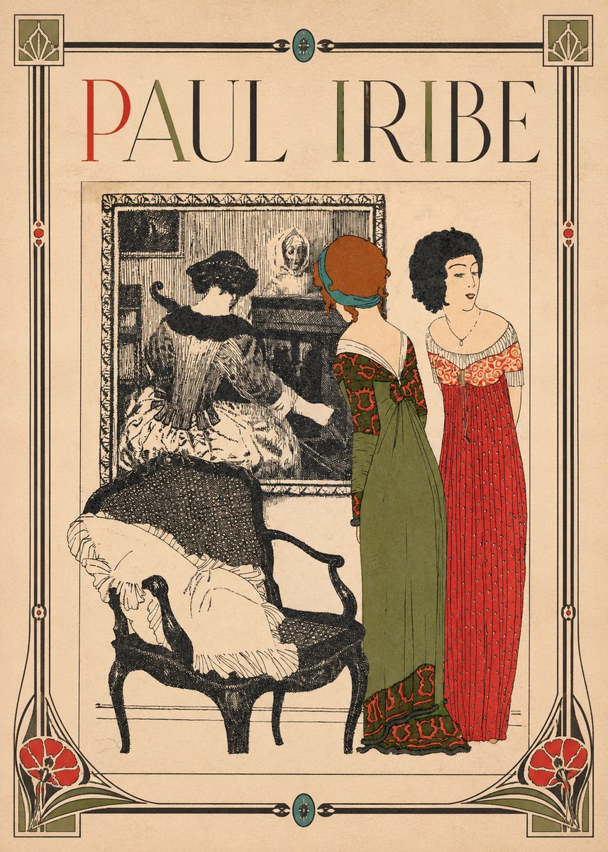 Paul Iribe Fashion Scene No1 - Affiche