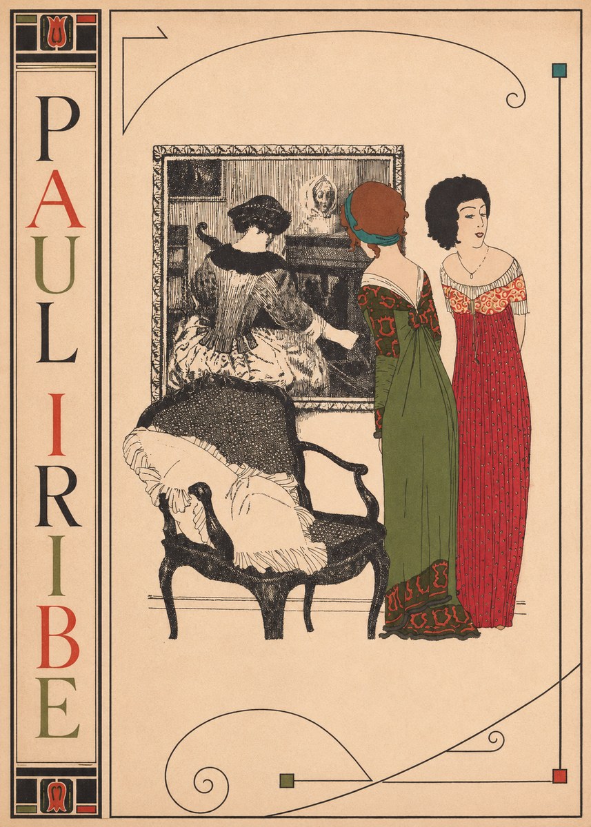 Paul Iribe Fashion Scene No2 - Affiche