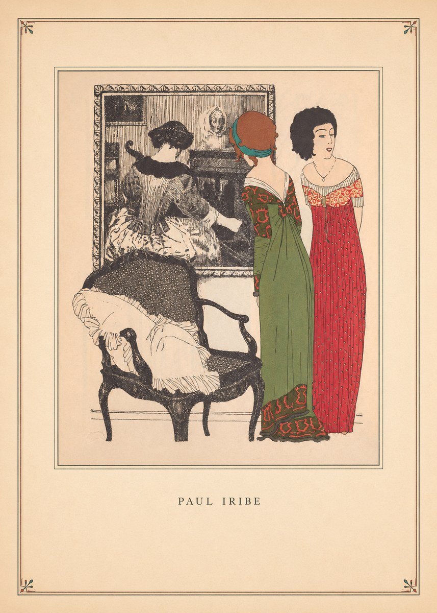 Paul Iribe Fashion Scene No3 - Affiche
