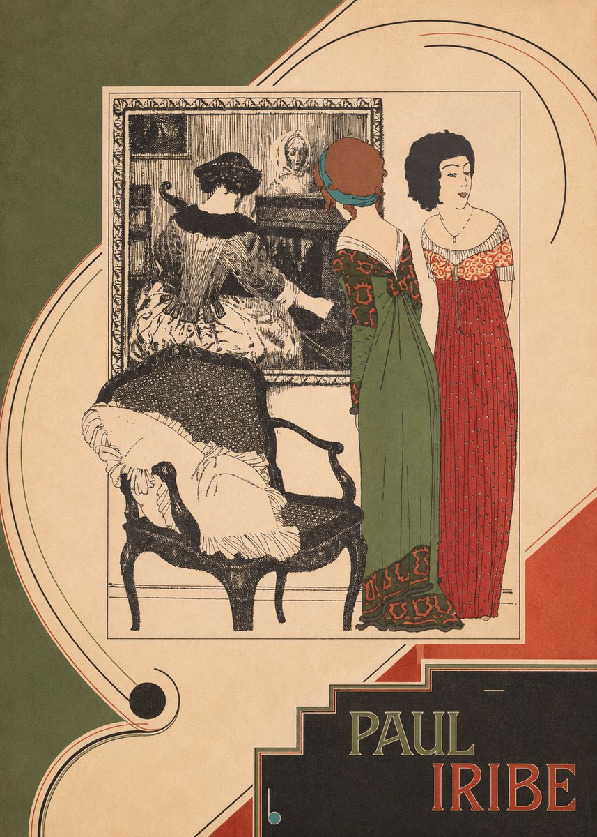 Paul Iribe Fashion Scene No4 - Affiche