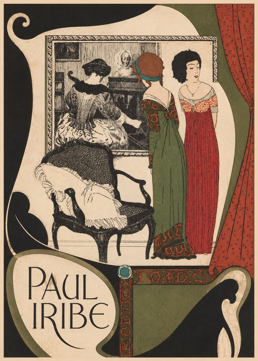 Paul Iribe Fashion Scene No6 - Affiche